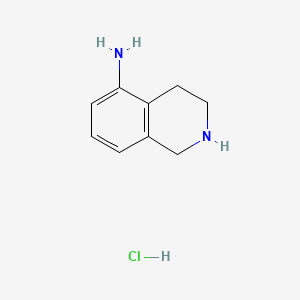 Chemical structure of 1,2,3,4-Tetrahydroisoquinolin-5-amine hydrochloride