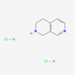 Chemical structure of 1,2,3,4-tetrahydro-2,7-naphthyridine dihydrochloride