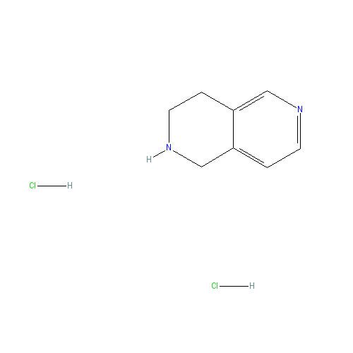 Chemical structure of 1,2,3,4-Tetrahydro-2,6-naphthyridine dihydrochloride