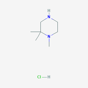 Chemical structure of 1,2,2-Trimethylpiperazine hydrochloride