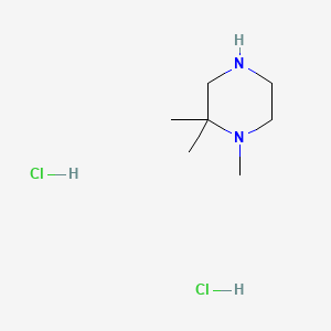 Chemical structure of 1,2,2-Trimethylpiperazine dihydrochloride