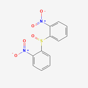 Chemical structure of 1,1'-sulfinylbis(2-nitrobenzene)