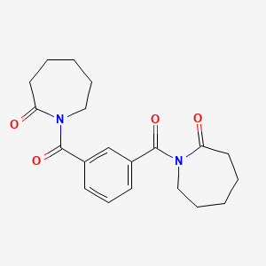 Chemical structure of 1,1-Isophthaloylbiscaprolactam