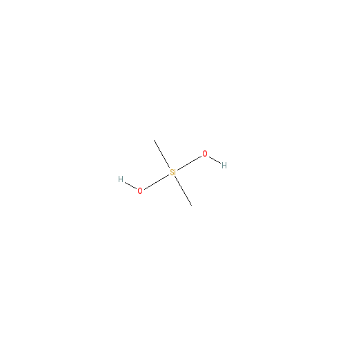 Chemical structure of Dimethylsilanediol