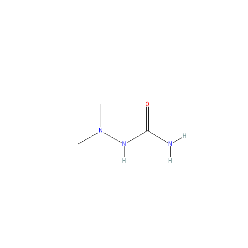 Chemical structure of 1,1-Dimethylsemicarbazide