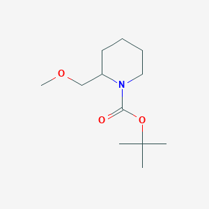 Chemical structure of tert-Butyl 2-(methoxymethyl)piperidine-1-carboxylate