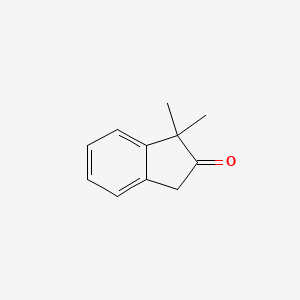 Chemical structure of 1,1-Dimethyl-indan-2-one