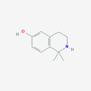 Chemical structure of 1,1-Dimethyl-1,2,3,4-tetrahydroisoquinolin-6-ol