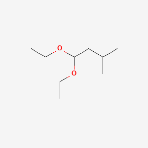 Chemical structure of 1,1-diethoxy-3-methylbutane