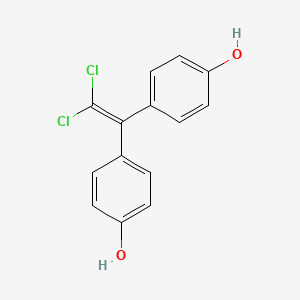 Chemical structure of 1,1-Dichloro-2,2-bis(4-hydroxyphenyl)ethylene