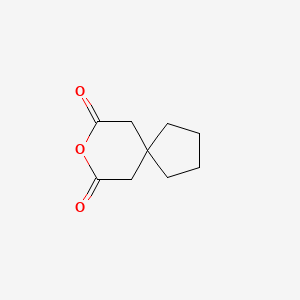Chemical structure of 1,1-Cyclopentanediacetic Anhydride