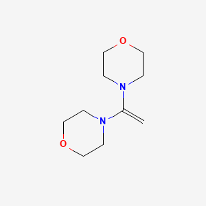Chemical structure of 1,1-Bis(morpholino)ethylene