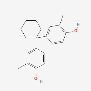 Chemical structure of Phenol, 4,4'-cyclohexylidenebis[2-methyl-
