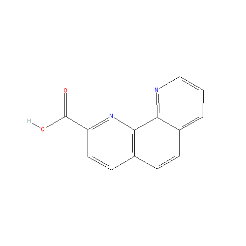 Chemical structure of 1,10-phenanthroline-2-carboxylic acid