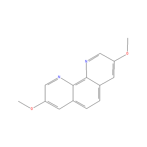 Chemical structure of 1,10-Phenanthroline, 3,8-dimethoxy-