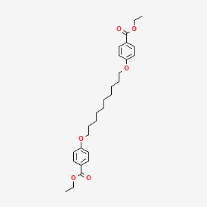 Chemical structure of 1,10-Bis[4-(ethoxycarbonyl)phenoxy]decane