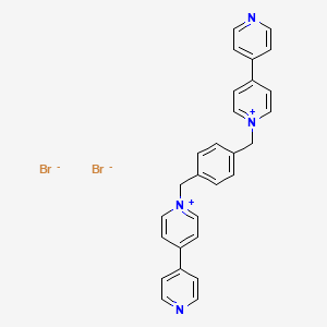 Chemical structure of 1,1'-[1,4-Phenylenebis(methylene)]bis(4,4'-bipyridinium) Dibromide