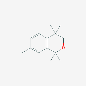 Chemical structure of 1,1,4,4,7-Pentamethylisochroman