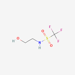 Chemical structure of 1,1,1-Trifluoro-N-(2-hydroxyethyl)methanesulfonamide