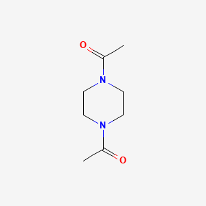 Chemical structure of 1,1'-(Piperazine-1,4-diyl)diethanone
