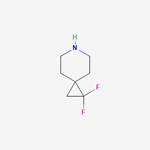 Chemical structure of 1,1-Difluoro-6-azaspiro[2.5]octane