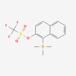 Chemical structure of 1-(Trimethylsilyl)-2-naphthyl Trifluoromethanesulfonate