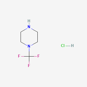 Chemical structure of 1-(Trifluoromethyl)piperazine hydrochloride