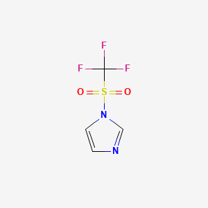 Chemical structure of 1-(Trifluoromethanesulfonyl)imidazole