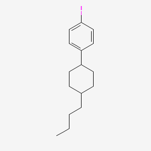 Chemical structure of 1-(trans-4-Butylcyclohexyl)-4-iodobenzene