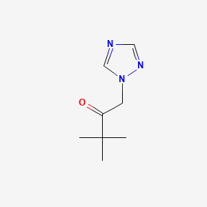 Chemical structure of 1-(tetrahydro-2H-pyran-3-yl)-1H-pyrazol-4-amine