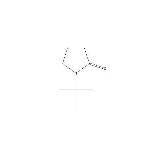 Chemical structure of N-tert-Butyl-2-pyrrolidone