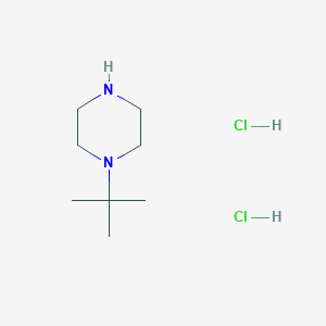 Chemical structure of 1-tert-Butylpiperazine dihydrochloride