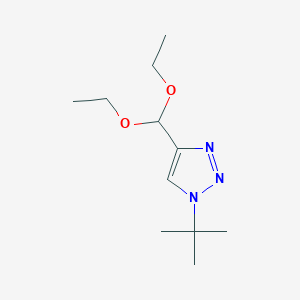 Chemical structure of 1-(tert-Butyl)-4-(diethoxymethyl)-1H-1,2,3-triazole