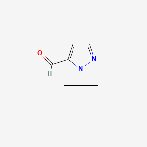 Chemical structure of 1-tert-Butyl-1H-pyrazole-5-carbaldehyde