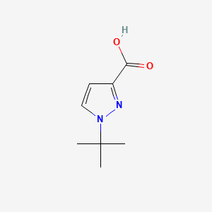 Chemical structure of 1-tert-butyl-1H-pyrazole-3-carboxylic acid