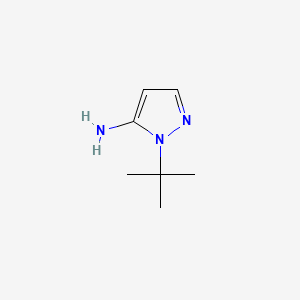 Chemical structure of 1-(tert-Butyl)-1H-pyrazol-5-amine