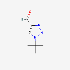 Chemical structure of 1-tert-butyl-1H-1,2,3-triazole-4-carbaldehyde