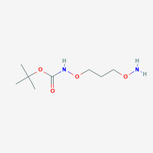 Chemical structure of 1-(T-Boc-aminooxy)-3-aminooxy-propane
