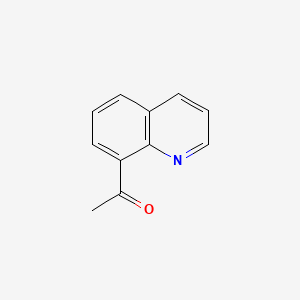 Chemical structure of 8-Acetylquinoline
