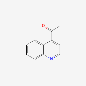 Chemical structure of 1-(Quinolin-4-yl)ethan-1-one