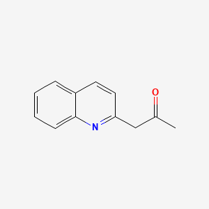 Chemical structure of 1-(Quinolin-2-yl)propan-2-one