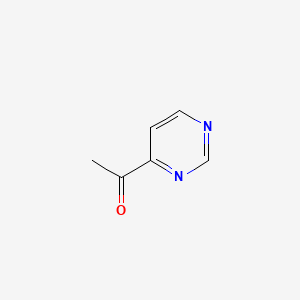 Chemical structure of 1-(Pyrimidin-4-yl)ethanone