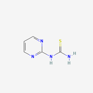 Chemical structure of (Pyrimidin-2-yl)thiourea