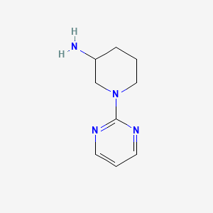 Chemical structure of 1-(Pyrimidin-2-yl)piperidin-3-amine
