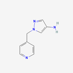 Chemical structure of 1-(Pyridin-4-ylmethyl)-1H-pyrazol-4-amine