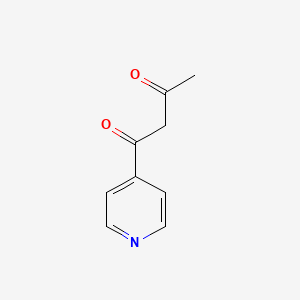 Chemical structure of 1-(Pyridin-4-yl)butane-1,3-dione