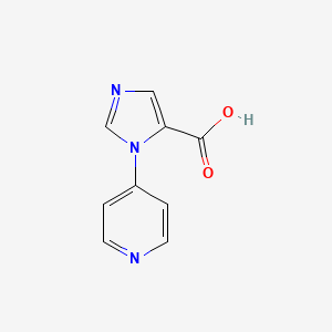 Chemical structure of 1-(Pyridin-4-yl)-1H-imidazole-5-carboxylic acid
