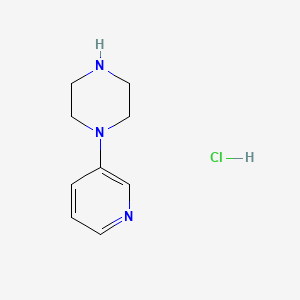 Chemical structure of 1-(Pyridin-3-yl)piperazine hydrochloride