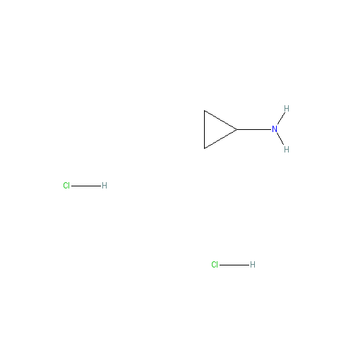 Chemical structure of 1-(Pyridin-3-yl)cyclopropanamine dihydrochloride