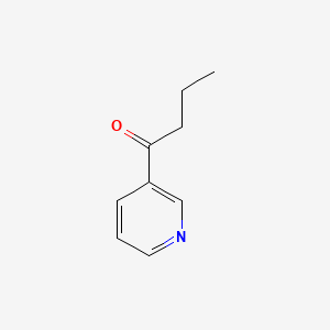 Chemical structure of 1-(Pyridin-3-yl)butan-1-one